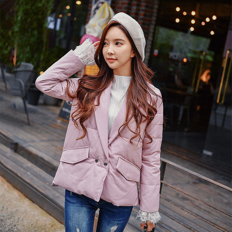 Dabuwawa Casual Women Warm Parkas Buttons Long Sleeve Autumn Winter Female Padded Coats Soft Ladies Thick Jackets D18DPD003 201019