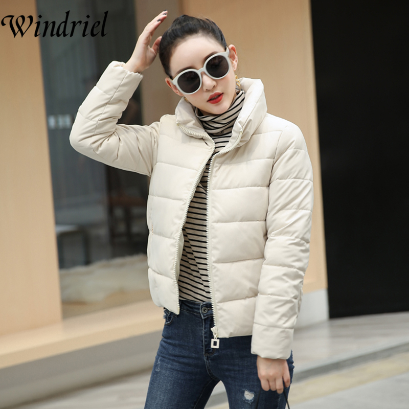 Women Jacket Coat Plus Size S5XL Autumn And Winter Warm Wadded Jackets Female Solid Short Parka New Fashion Clothing Windriel 201019