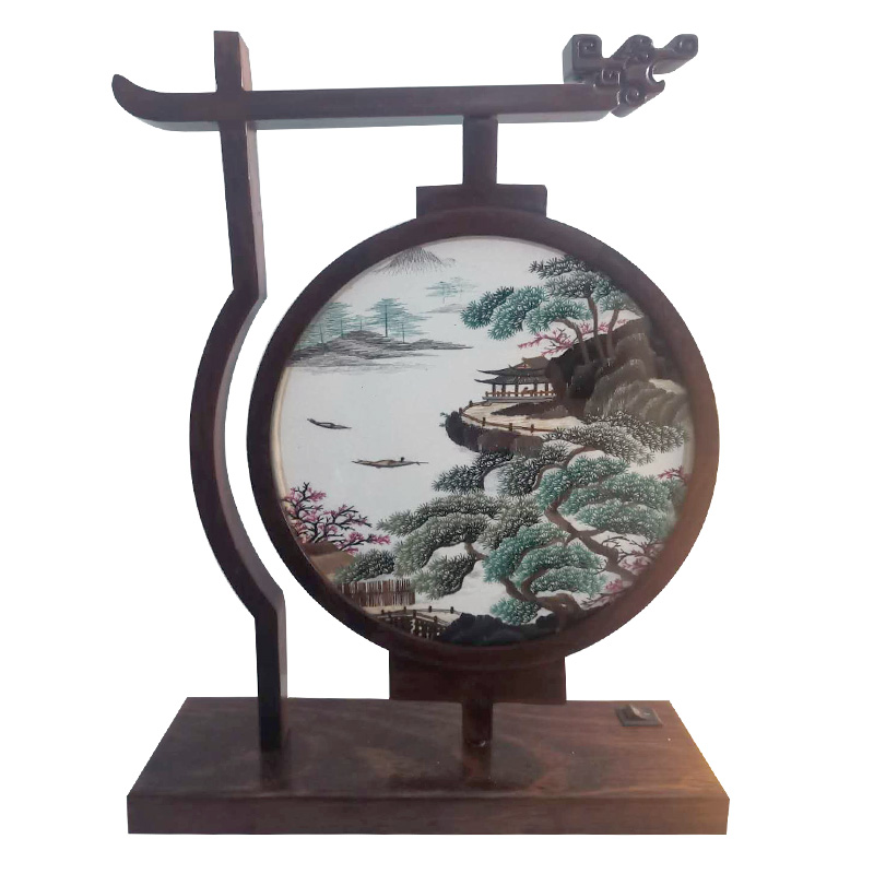 Antique Chinese Table Lamp Ornaments Home Decoration Desk Accessories Silk Needlework Fine Embroidery Double Patterns with Wooden Frame Gift
Antique Chinese Table Lamp Ornaments Home Decoration Desk Accessories Silk Needlework Fine Embroidery Double Patterns with Wooden Frame Gift