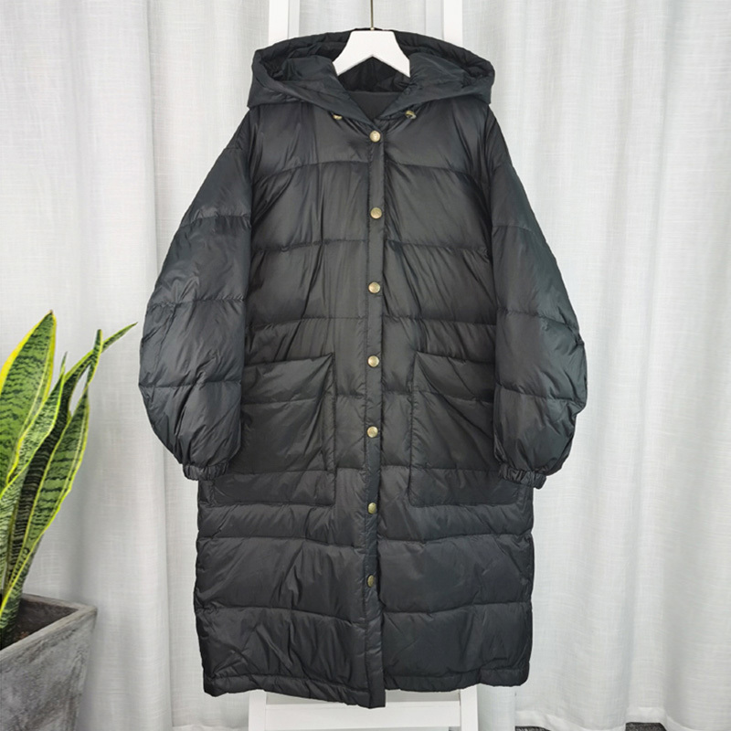 Women's Winter Jacket White Duck Down Coat Long Down Parka Female Thick Warm Hooded Windproof Puffer Jacket Snow Outerwear 201019