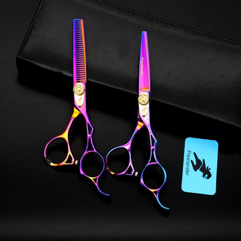 5.5inch Professional Barber Hair Scissors Cutting & Thinning Scissors Kit 6.0inch, Japanese Steel Shear
5.5inch Professional Barber Hair Scissors Cutting & Thinning Scissors Kit 6.0inch, Japanese Steel Shear