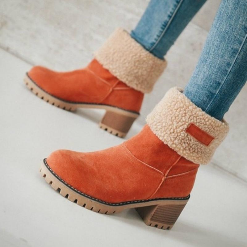 2020 Women Winter Boots Warm Foldable Thick Rubber Sole Mid-Calf Boots Elegant Ladies Waterproof Solid Color Slim Ankle, Black
2020 Women Winter Boots Warm Foldable Thick Rubber Sole Mid-Calf Boots Elegant Ladies Waterproof Solid Color Slim Ankle, Black