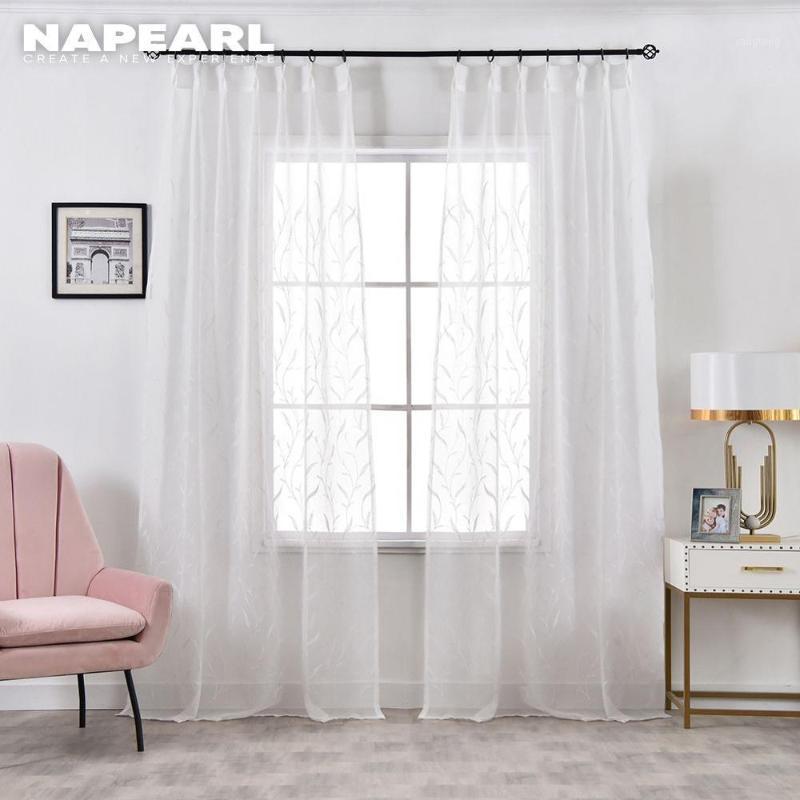 NAPEARL 1 Piece Embroidered tulle curtains white faux linen sheer panel Embroidery modern window treatment home door custom made1
NAPEARL 1 Piece Embroidered tulle curtains white faux linen sheer panel Embroidery modern window treatment home door custom made1