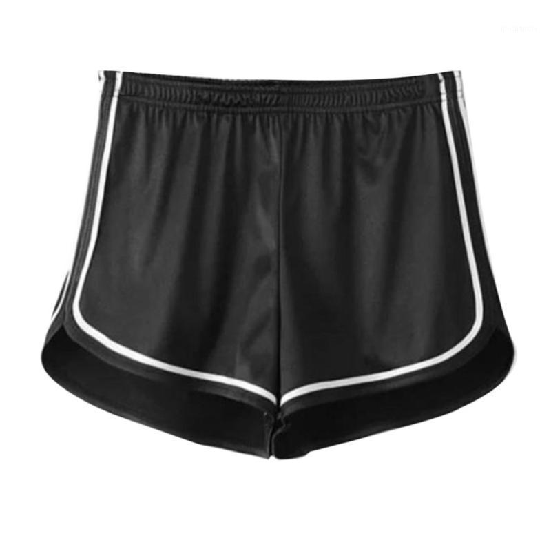 

Female Shorts High Waist Glossy Smooth Sports Fitness Shorts Elastic Waistband Loose Short Pants for Summer New1