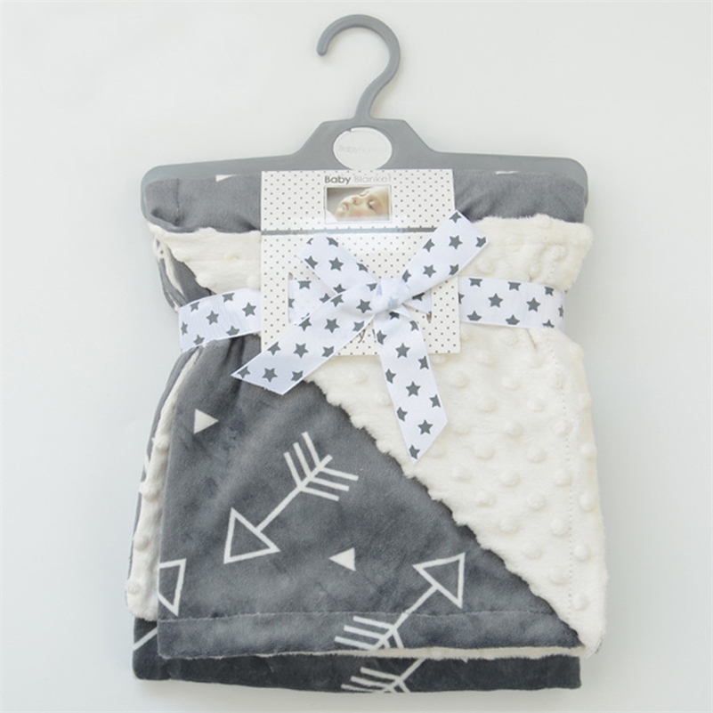 Coral Fleece Baby Blankets with Double Layer Dotted Backing Newborn Baby Bedding Blanket Warm Baby Infant Swaddle LJ201014, 11
Coral Fleece Baby Blankets with Double Layer Dotted Backing Newborn Baby Bedding Blanket Warm Baby Infant Swaddle LJ201014, 11