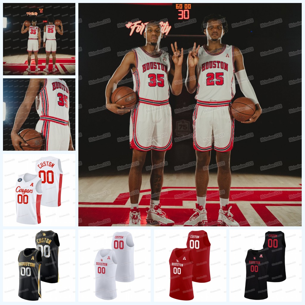 Houston Cougars 2022 College Basketball Jersey NCAA Reggie Chaney Ryan Elvin Tramon Mark Taze Moore Kiyron Powell Marcus Sasser Ramon Walker Jr., Black
Houston Cougars 2022 College Basketball Jersey NCAA Reggie Chaney Ryan Elvin Tramon Mark Taze Moore Kiyron Powell Marcus Sasser Ramon Walker Jr., Black