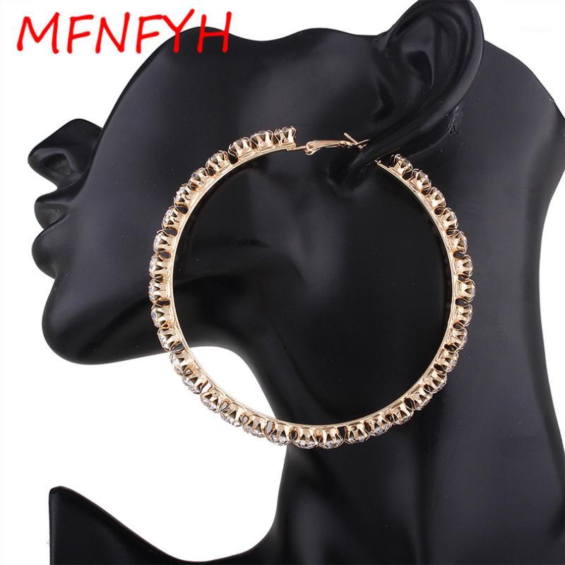 Hoop & Huggie Whole SaleMFNFYH Silver Gold Big Round Crystal Earrings For Women 90mm Large Circle Rhinestone Earings Fashion Jewelry Brinco1
Hoop & Huggie Whole SaleMFNFYH Silver Gold Big Round Crystal Earrings For Women 90mm Large Circle Rhinestone Earings Fashion Jewelry Brinco1