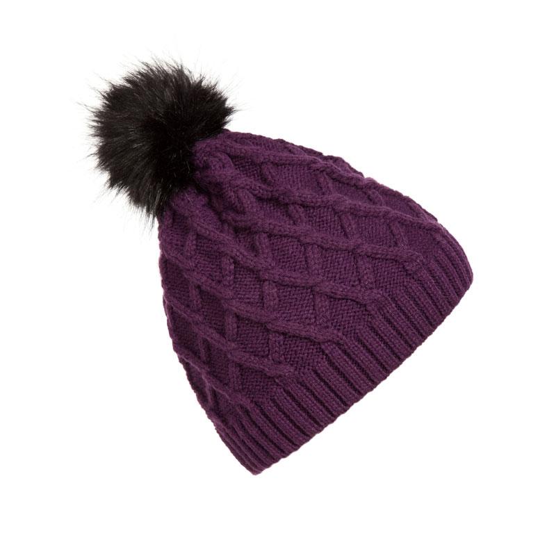 Trendy New Design Women's Winter Toque Hats Plaid Cable Knit Beanie with Faux Fur Pom Pom Warm Skull Caps Toque Black Purple
Trendy New Design Women's Winter Toque Hats Plaid Cable Knit Beanie with Faux Fur Pom Pom Warm Skull Caps Toque Black Purple
