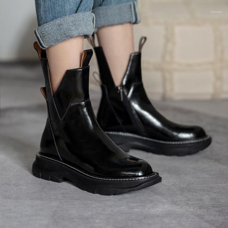 2021 New Women Shoes Round Toe Platform Boots Women Genuine Leather Ankle Boots for Girls1, Black high
2021 New Women Shoes Round Toe Platform Boots Women Genuine Leather Ankle Boots for Girls1, Black high