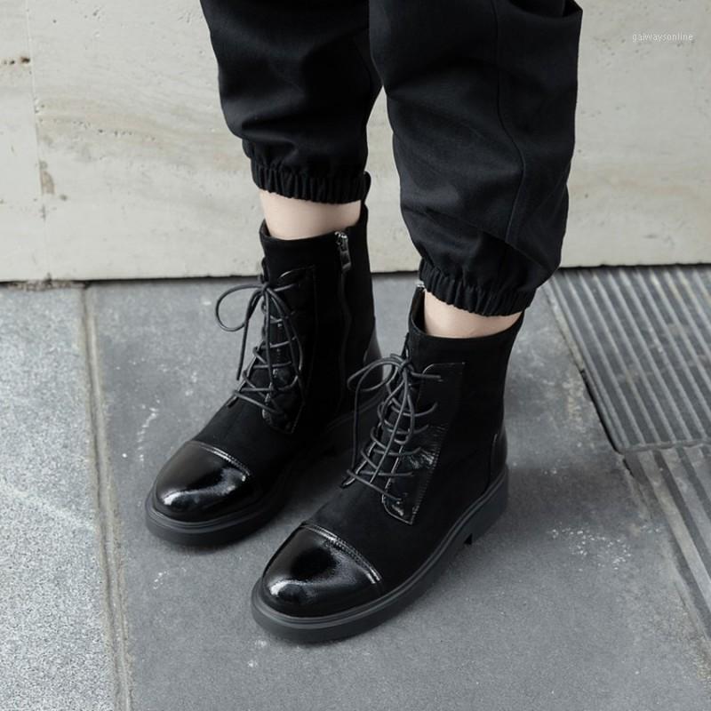 Autumn And Winter new style fashion Splicing Short boots Casual lace women's boots black plus size 34-43 high 3cm1, 1 pu
Autumn And Winter new style fashion Splicing Short boots Casual lace women's boots black plus size 34-43 high 3cm1, 1 pu