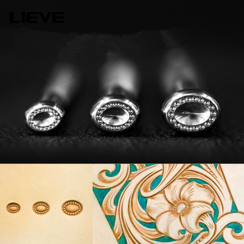 DIY handmade leather products vegetable tanned leather stainless steel carving printing tools carved oval flower
DIY handmade leather products vegetable tanned leather stainless steel carving printing tools carved oval flower