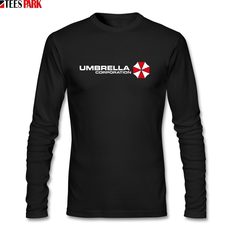 Casual Fasioan Oversized Umbrellas Corp T Shirts Men's Autumn O Neck Long Sleeve T-shirt Man Clothing Graphic Tees Abstract Top 201203