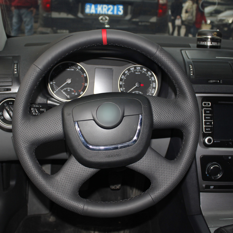 DIY Hand Sewing Car Steering Wheel Cover For Skoda Octavia 2009-2013 Citigo 2011-2012 Roomster Fabia 2009-2012 Superb 2008
DIY Hand Sewing Car Steering Wheel Cover For Skoda Octavia 2009-2013 Citigo 2011-2012 Roomster Fabia 2009-2012 Superb 2008