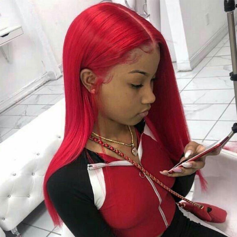 613 Blond Lace Front Human Hair Wig 150% Density 26 Inch Blonde Brazilian Remy Straight Wig for Black Women Baby Hair 150% Remy