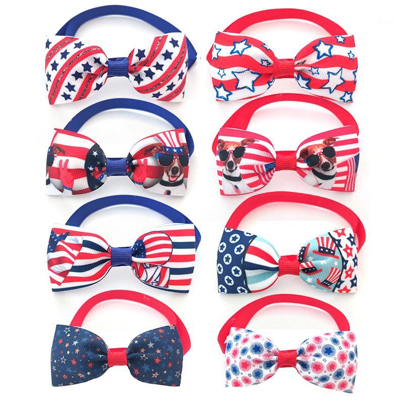 

30/50/ Pcs Independence Day USA 4th of July Pet Dog Bowties Collar Small Dog Cat BowTie for Dogs Grooming Products Pet Supplies1, 30 pcs