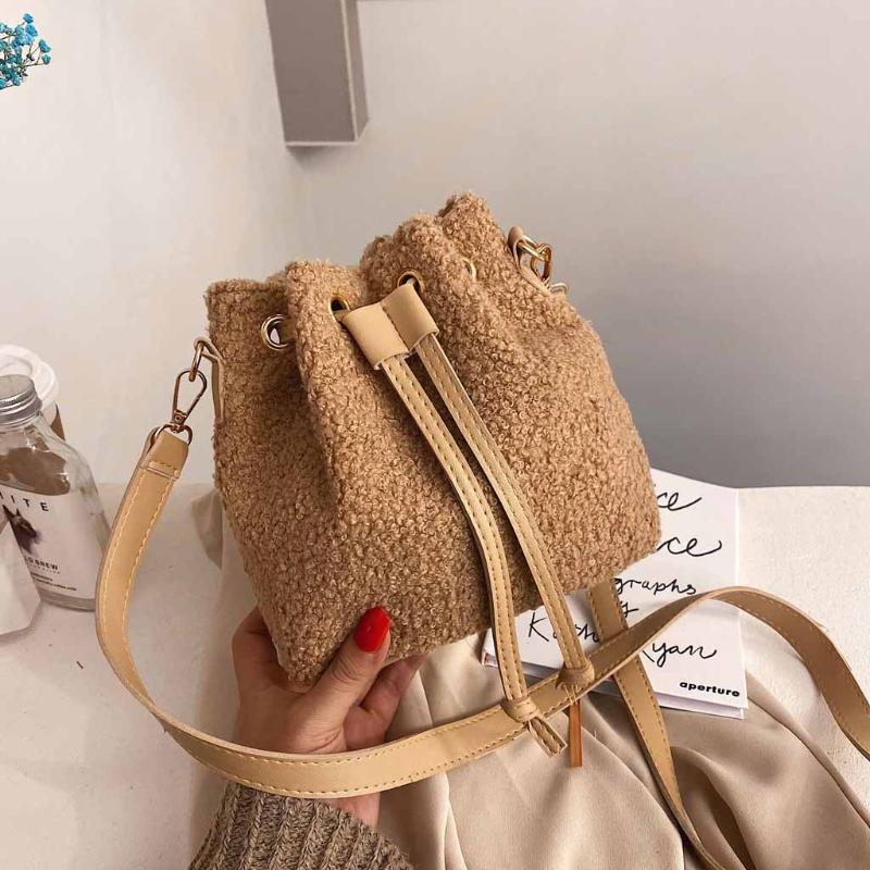 New Mini Crossbody Handbags Cute Wool Bucket Bag Organizer Tassel Womens Shoulder Messenger Bags Drawstring Bag Bolsos #SRN, Black
New Mini Crossbody Handbags Cute Wool Bucket Bag Organizer Tassel Womens Shoulder Messenger Bags Drawstring Bag Bolsos #SRN, Black