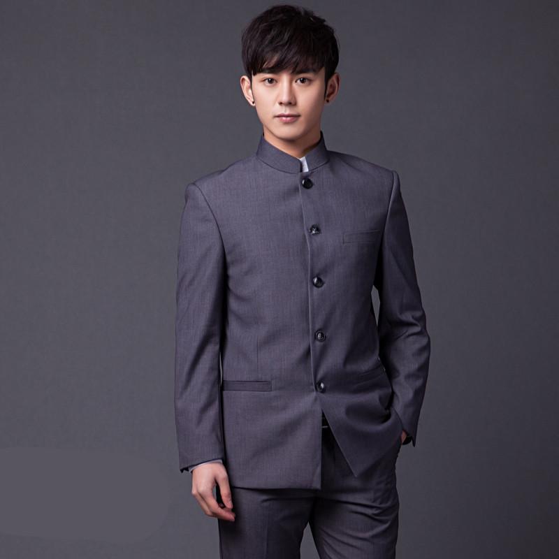 2020 Brand Male Fashion Two-piece Slim Fit Suits Classic White Black Gray Navy Blue Chinese Tunic Suit Wedding Groom Tuxedo
2020 Brand Male Fashion Two-piece Slim Fit Suits Classic White Black Gray Navy Blue Chinese Tunic Suit Wedding Groom Tuxedo