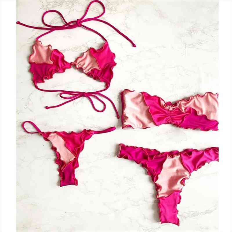 biquini thong bikini beach outing swimsuit patchwork bandeau bikini set biquinis feminino maio red swimwear, White;black
biquini thong bikini beach outing swimsuit patchwork bandeau bikini set biquinis feminino maio red swimwear, White;black