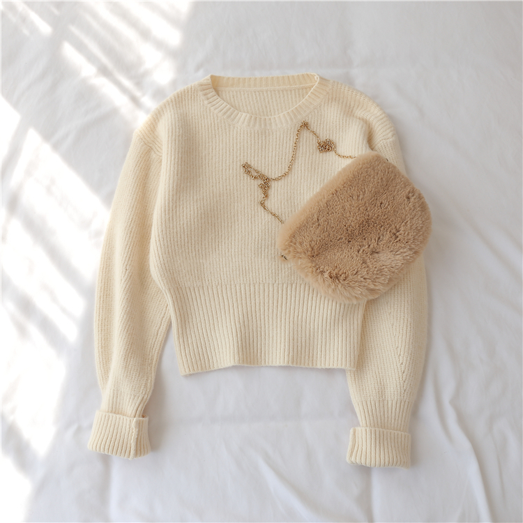 Colorfaith New Autumn Winter Women's Sweater Pullovers Warm Minimalist Korean Short Elegant Solid Sweet Lady Jumpers SW6342 201023