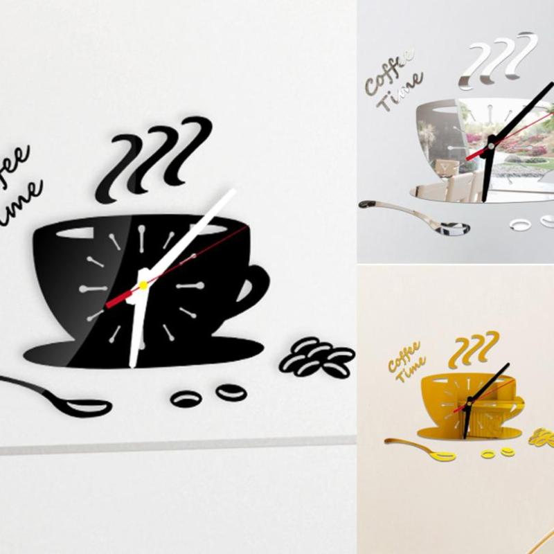 Coffee Shape Wall Clock Removable Diy Acrylic 3D Mirror Wall Sticker Decorative Clock Art Watch Quartz Circular Needle Clocks #M
Coffee Shape Wall Clock Removable Diy Acrylic 3D Mirror Wall Sticker Decorative Clock Art Watch Quartz Circular Needle Clocks #M