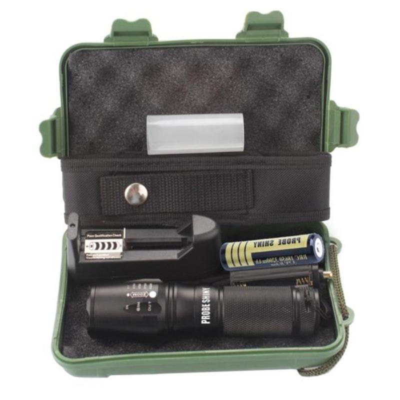 X800 Zoomable XML T6 LED Tactical +18650 Battery+Charger+Case Waterproof Cycling Bicycle Bike Front Head Light
X800 Zoomable XML T6 LED Tactical +18650 Battery+Charger+Case Waterproof Cycling Bicycle Bike Front Head Light