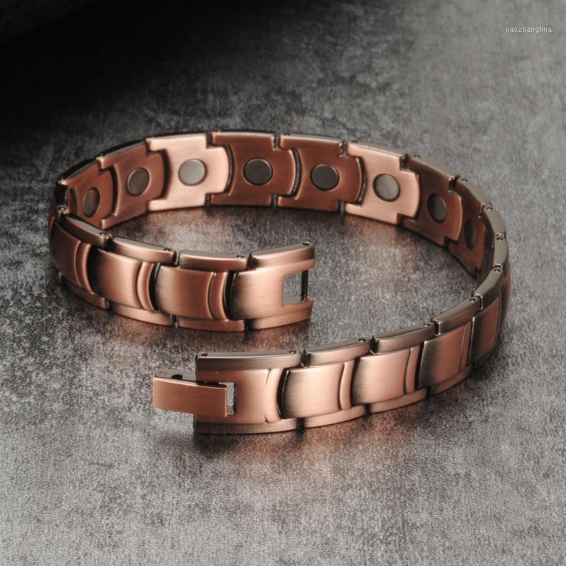 Magnetic Pure Copper Bracelet Men 12mm Wrist Band Therapy Arthritis Hand Chain Energy Mens Bracelets Link,, Black
Magnetic Pure Copper Bracelet Men 12mm Wrist Band Therapy Arthritis Hand Chain Energy Mens Bracelets Link,, Black