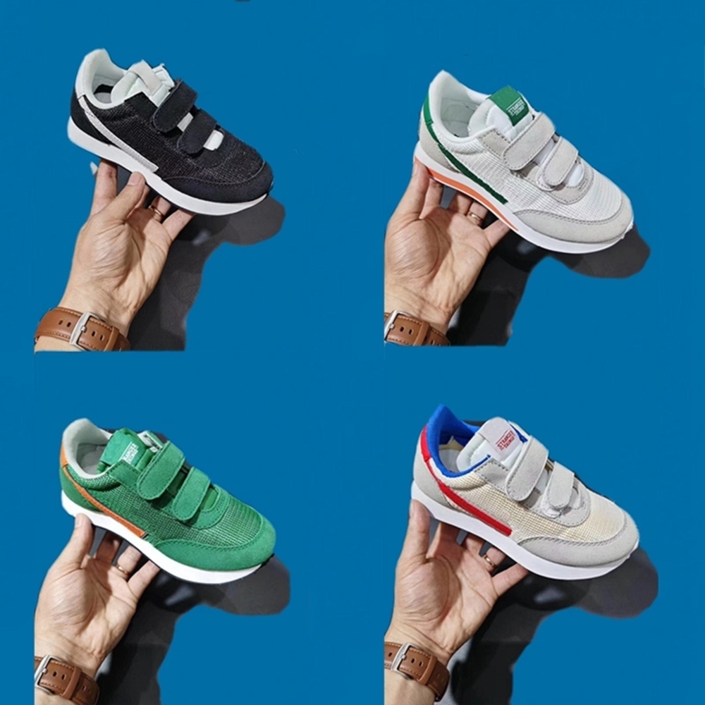Stranger Little Kids Things Running Shoes TAILWIND 79 Hawkins High School Infant sneaker Green Orange White Red Children Trainer, Black
Stranger Little Kids Things Running Shoes TAILWIND 79 Hawkins High School Infant sneaker Green Orange White Red Children Trainer, Black