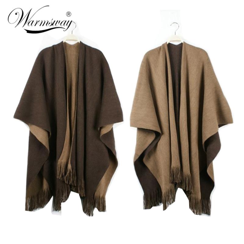 Quality guarantee Oversized Reversible reversed Women Winter Knitted Cashmere Poncho Capes Shawl Cardigans Sweater Coat WO-004
Quality guarantee Oversized Reversible reversed Women Winter Knitted Cashmere Poncho Capes Shawl Cardigans Sweater Coat WO-004