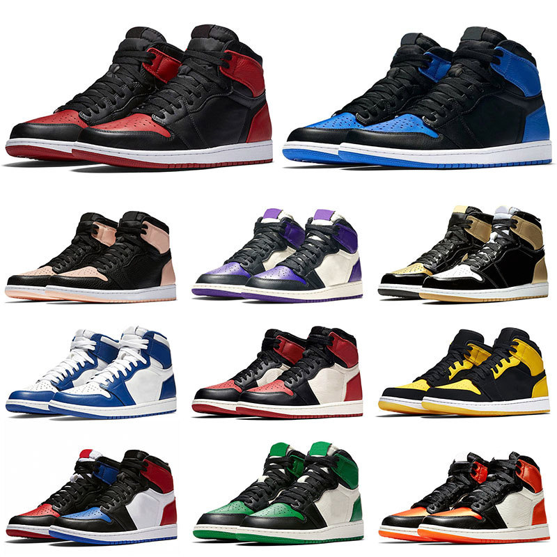 bred banned 1 1s jumpman men women OG HIGH Basketball Shoes Royal Blue Golden New Love Chicago Crimson Tint Sport Sneakers Trainers, Shipping link