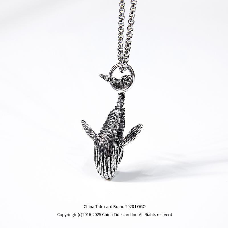 Trendy Whale Dolphin Pendant Necklace Vintage Hiphop Personality Necklace for Men Boys Jewelry
Trendy Whale Dolphin Pendant Necklace Vintage Hiphop Personality Necklace for Men Boys Jewelry