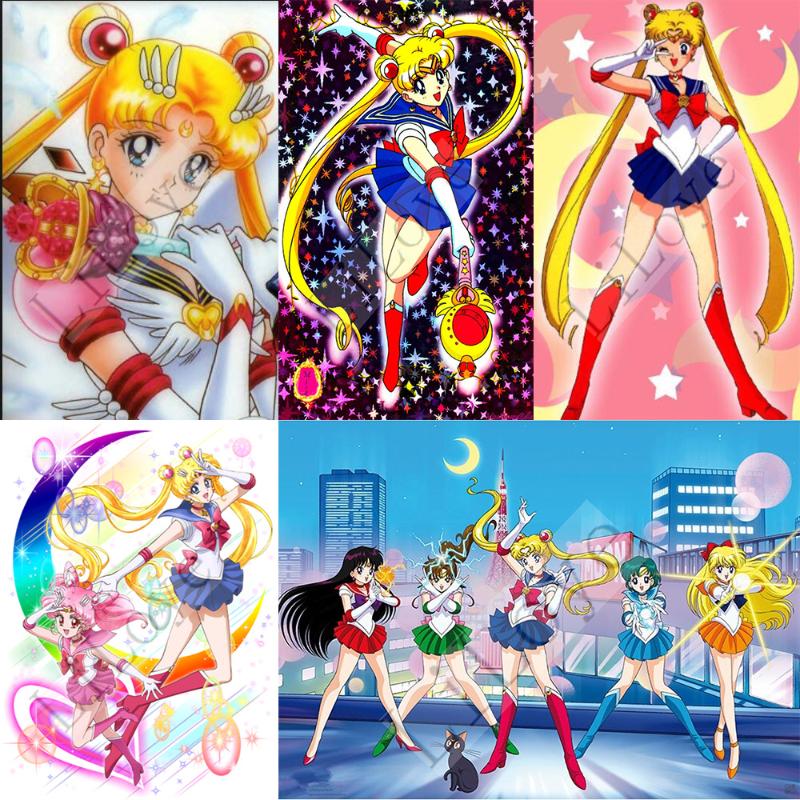 Full Square/Round Mosaic Diamond Embroidery Sailor Moon 5D DIY Diamond Painting Cross Stitch Home Decoration Painting Kits ZF976
Full Square/Round Mosaic Diamond Embroidery Sailor Moon 5D DIY Diamond Painting Cross Stitch Home Decoration Painting Kits ZF976