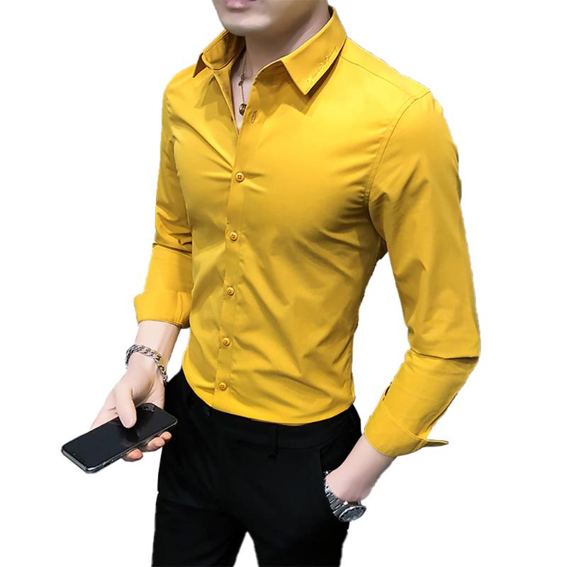 5 Colour 2021 New Fashion Boutique Casual Business Mens Slim Long-sleeved Shirt Embroidery Wedding Dress Male Formal Shirt, Black
5 Colour 2021 New Fashion Boutique Casual Business Mens Slim Long-sleeved Shirt Embroidery Wedding Dress Male Formal Shirt, Black