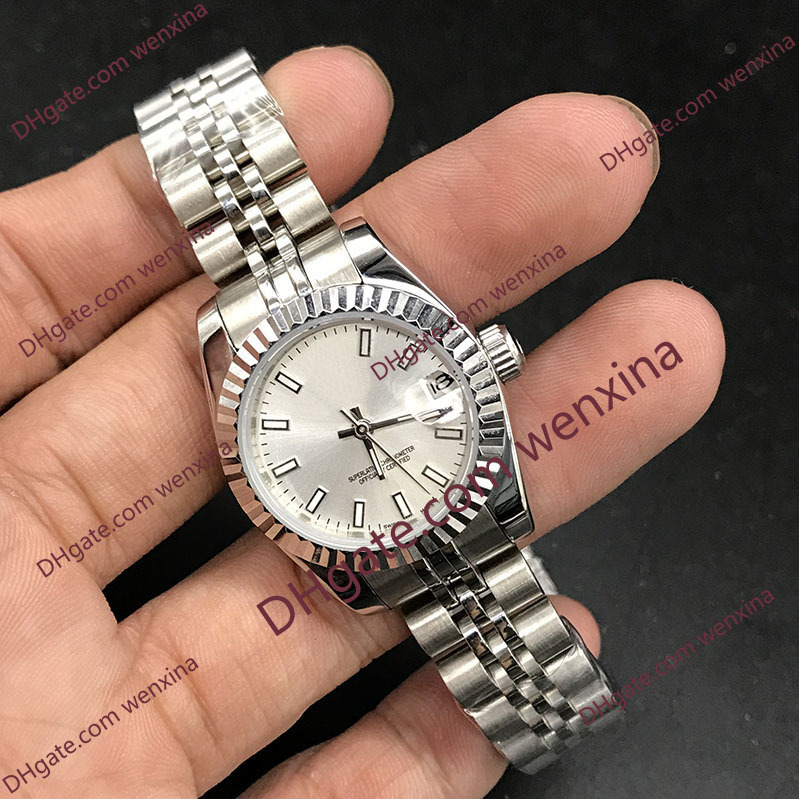 12Deluxe watch Black Pink 26mm Mechanical automatic Magnifying Glass Calendar Window Waterproof montre de luxe Stainless Steel Women Watches, Slivery;brown
12Deluxe watch Black Pink 26mm Mechanical automatic Magnifying Glass Calendar Window Waterproof montre de luxe Stainless Steel Women Watches, Slivery;brown