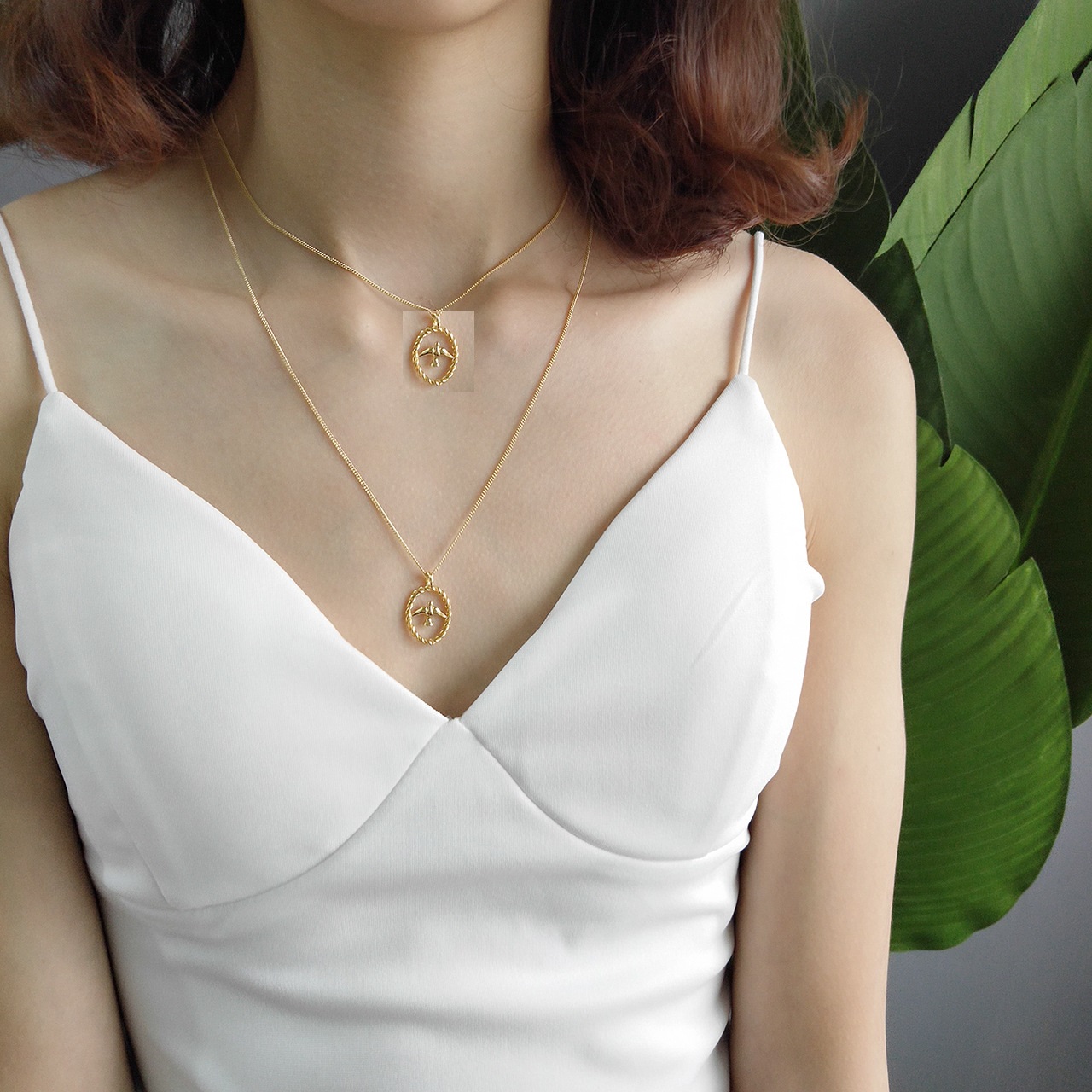 New Minimalism 925 sterling silver pendant necklaces handmade jewelry bird pendant designer necklaces gold color with link chain for women