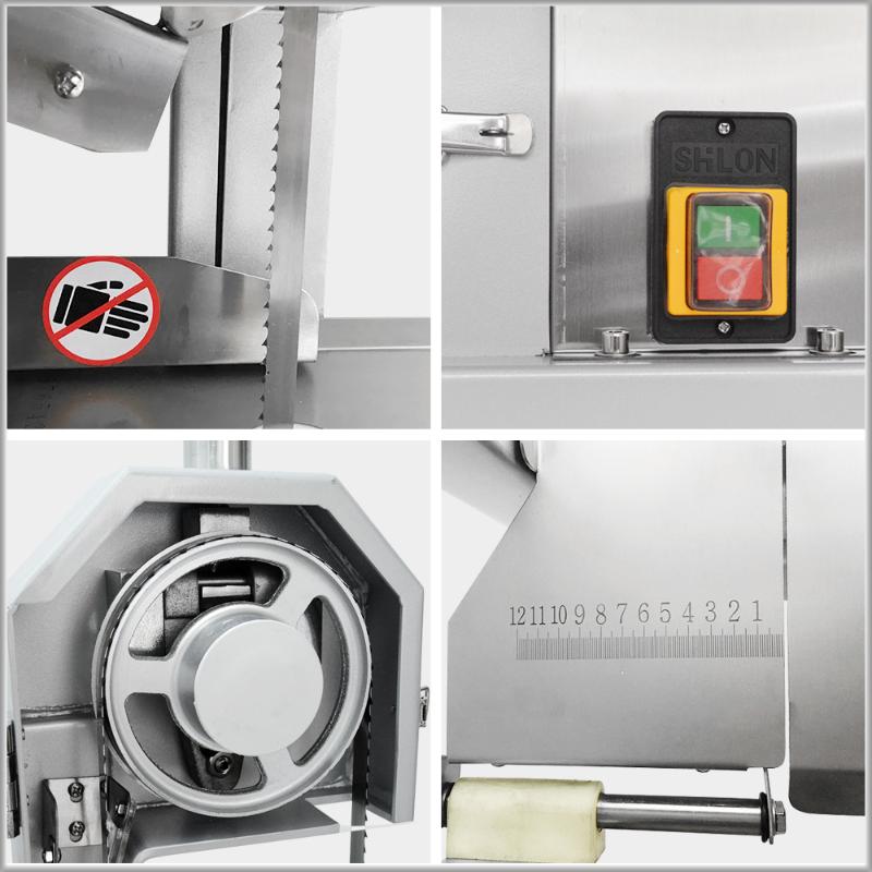 XEOLEO Bone sawing machine Bone cutting machine Frozen meat cutter Commercial cut Trotter/Ribs/Fish/Meat/Beef 110V/220V