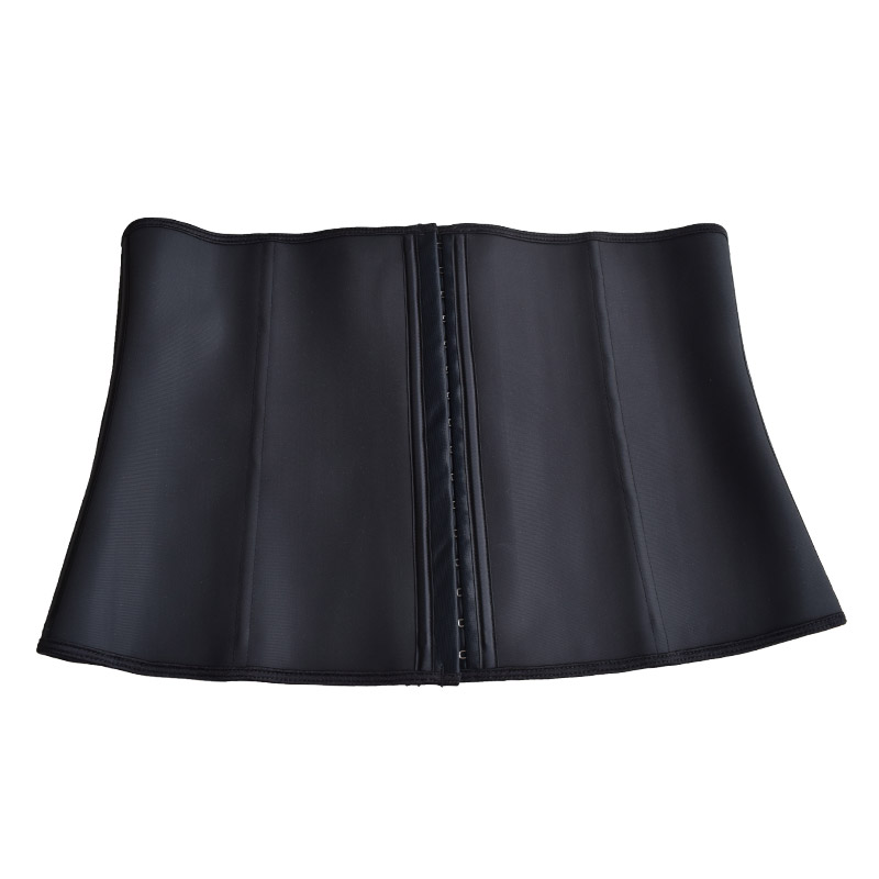 2 Layers 9 Steel Boned latex waist trainer Waist Training Corsets Latex Waist Cincher Slimming 9079