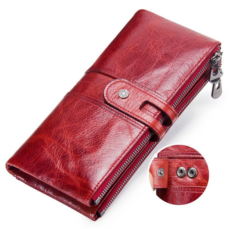 Genuine Leather Ladies Purse Fashion Casual Comfortable Feel Unisex Exquisite Atmosphere Clutch Bag, Blue
Genuine Leather Ladies Purse Fashion Casual Comfortable Feel Unisex Exquisite Atmosphere Clutch Bag, Blue