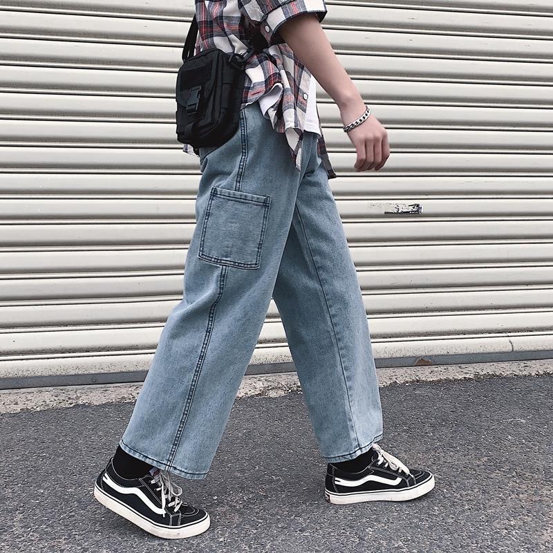 Loose Fit Vintage Denim Cargo Pants Homme Streetwear Washed High Waist Hip Hop Pants Fashion Trousers Casual Straight Mens Jeans, Blue jeans
Loose Fit Vintage Denim Cargo Pants Homme Streetwear Washed High Waist Hip Hop Pants Fashion Trousers Casual Straight Mens Jeans, Blue jeans