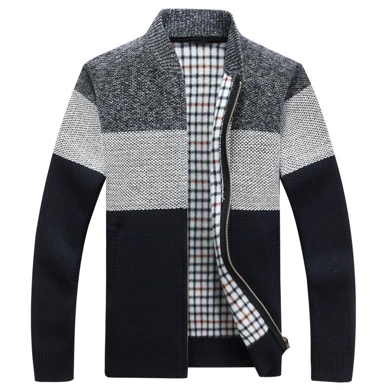 Winter Fashion Patchwork Mens Knitted Jackets Thick Comfy Long Sleeve Sweater Coat Warm Stand Collar Fall Tide Casual Cardigan, Red
Winter Fashion Patchwork Mens Knitted Jackets Thick Comfy Long Sleeve Sweater Coat Warm Stand Collar Fall Tide Casual Cardigan, Red