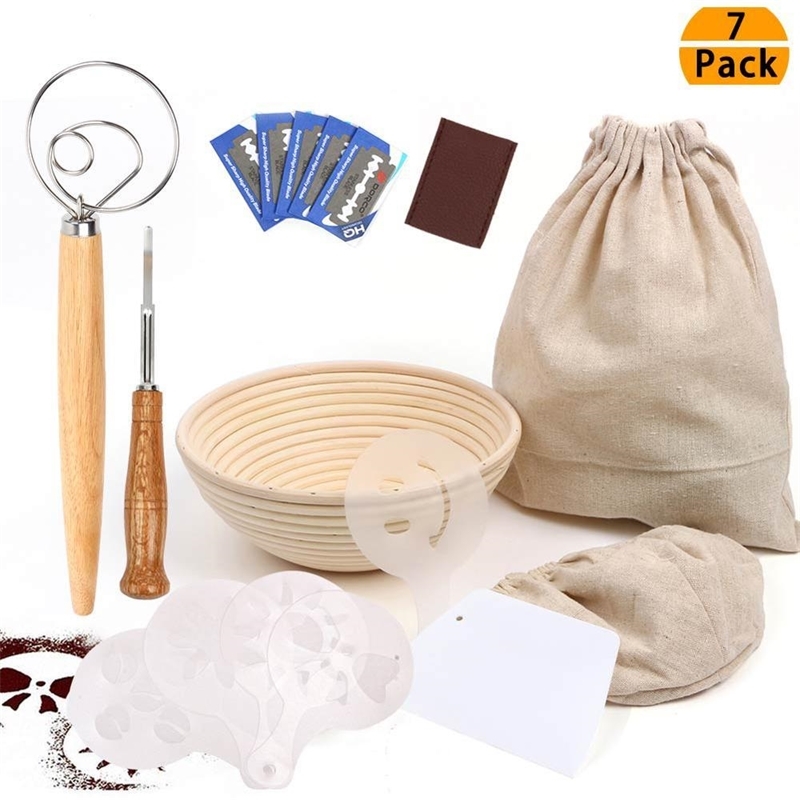 Dough Fermentation Proofing Baskets Cookie Cake Stencil Rattan Bread Making Proofing Proving Baskets Y200612
Dough Fermentation Proofing Baskets Cookie Cake Stencil Rattan Bread Making Proofing Proving Baskets Y200612