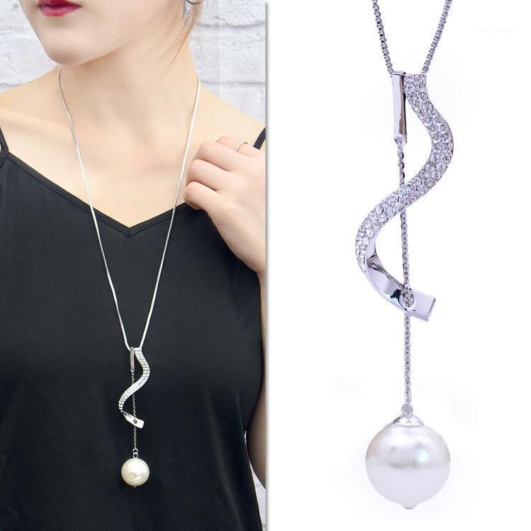 Chokers Fashion S-Shaped Sweater Chain Long Atmosphere Necklace Personality Female Accessories Hanging Autumn And Winter, Golden;silver
Chokers Fashion S-Shaped Sweater Chain Long Atmosphere Necklace Personality Female Accessories Hanging Autumn And Winter, Golden;silver