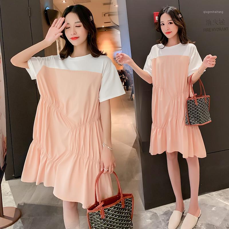 1572# Maternity Dress Summer Cotton Short Sleeve Easy Matching Loose Stylish Dress for Pregnant Women Mom1, The picture color
1572# Maternity Dress Summer Cotton Short Sleeve Easy Matching Loose Stylish Dress for Pregnant Women Mom1, The picture color