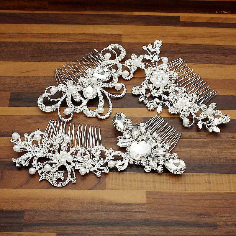 Fashion Silver Color Crystal Wedding Hair Comb Diamante Headpiece Floral Pearl Bridal Combs For Women Prom Hair Accessories1
Fashion Silver Color Crystal Wedding Hair Comb Diamante Headpiece Floral Pearl Bridal Combs For Women Prom Hair Accessories1