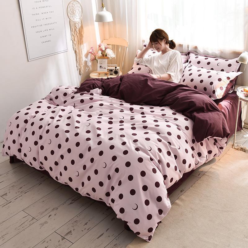 Rose red dots Bedding Set single full queen king family bed flat sheet pillowcase & duvet cover set1, M37
Rose red dots Bedding Set single full queen king family bed flat sheet pillowcase & duvet cover set1, M37