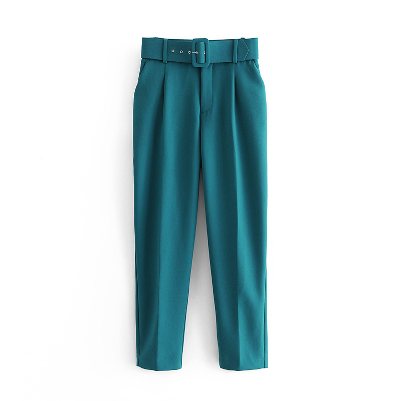 Tangada black suit woman high waist sashes pockets office ladies fashion middle aged pink yellow pants 6A22 201113
Tangada black suit woman high waist sashes pockets office ladies fashion middle aged pink yellow pants 6A22 201113