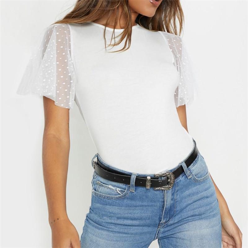 Summer T-Shirt Women 2020 Pure Patchwork Shirts Hollow Out Sleeve Basic Female Tee Cotton Solid Tshirt Short Sleeve Shirt1, White
Summer T-Shirt Women 2020 Pure Patchwork Shirts Hollow Out Sleeve Basic Female Tee Cotton Solid Tshirt Short Sleeve Shirt1, White