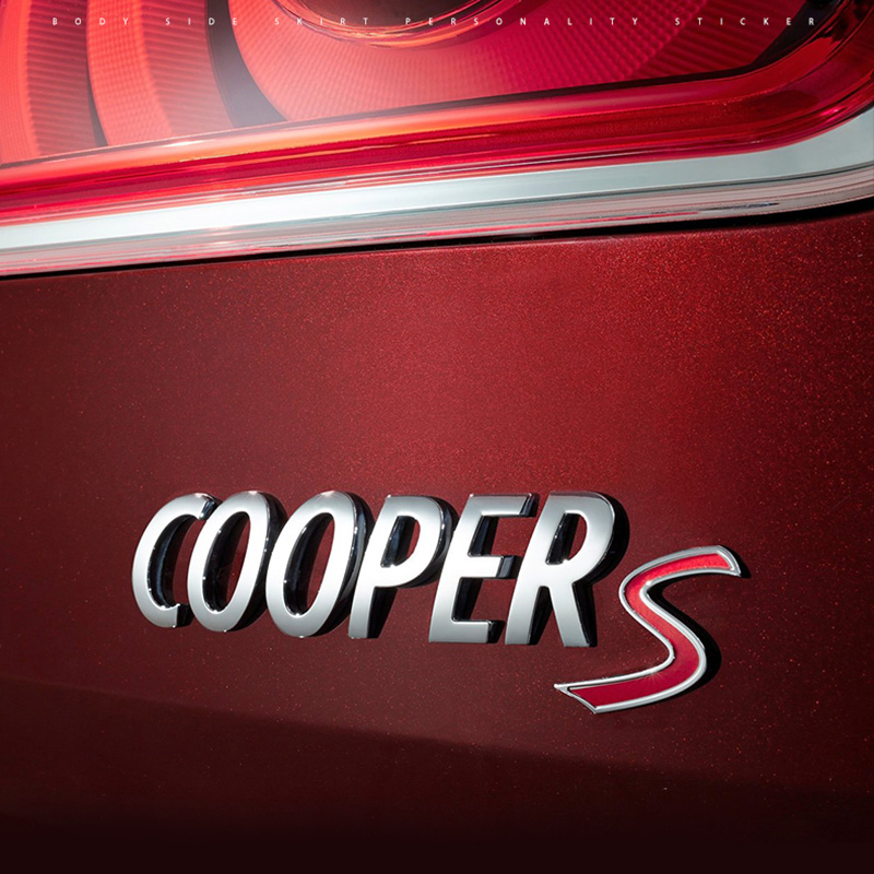 2025 new For MINI COOPER S Rear Trunk Letters Font Badge Sticker Auto Tailgate COOPERS Nameplate Decorative Decals Accessories7371500 Free s