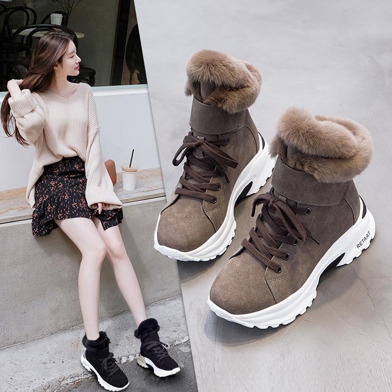 Women's Boots 2020 New Winter Snow Short Boots For Girls Female Genuine Leather Short Matte Plus Velvet Cotton Shoes 358, Black
Women's Boots 2020 New Winter Snow Short Boots For Girls Female Genuine Leather Short Matte Plus Velvet Cotton Shoes 358, Black