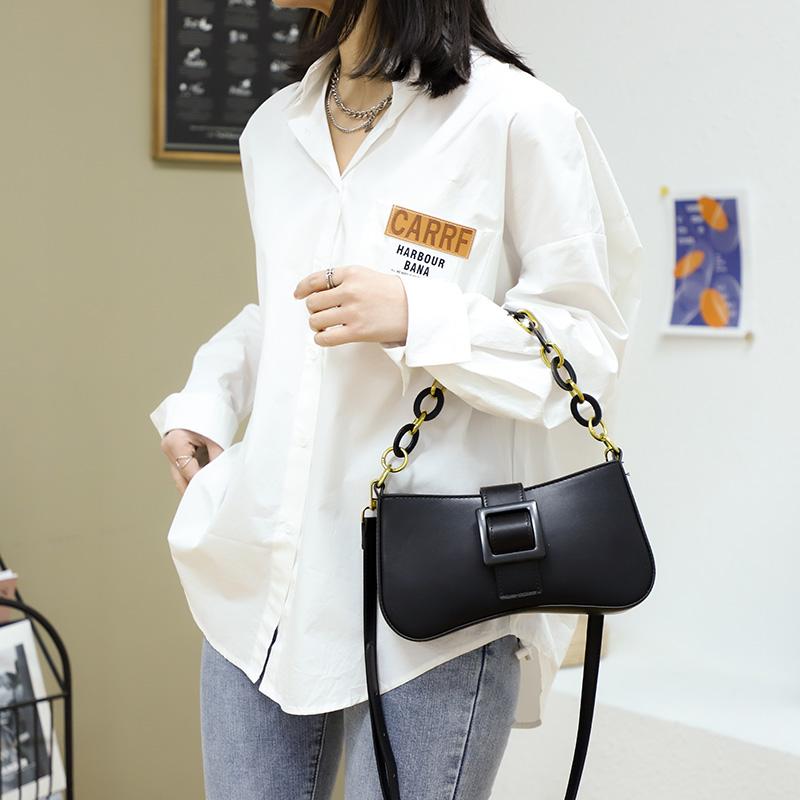 Black Baguette Crossbody Bags For Women 2021 Fashion Chain Handbags Designer Leather Shoulder Messenger Bags Underarm Satchels
Black Baguette Crossbody Bags For Women 2021 Fashion Chain Handbags Designer Leather Shoulder Messenger Bags Underarm Satchels