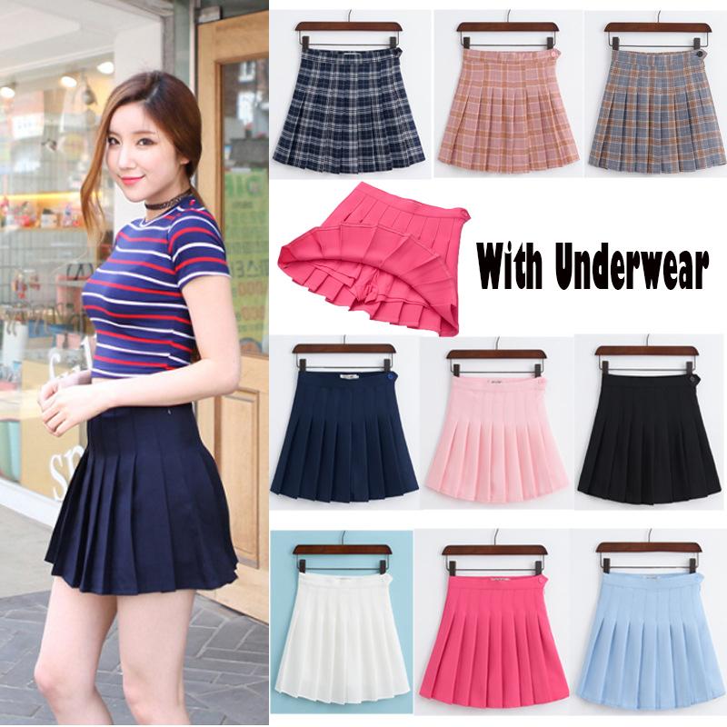 Cute Japanese Preppy School Girls Skirts With Shorts Under Women Mini Saias Sailor Jk Uniform High Waist Pleated Skirt, Black
Cute Japanese Preppy School Girls Skirts With Shorts Under Women Mini Saias Sailor Jk Uniform High Waist Pleated Skirt, Black